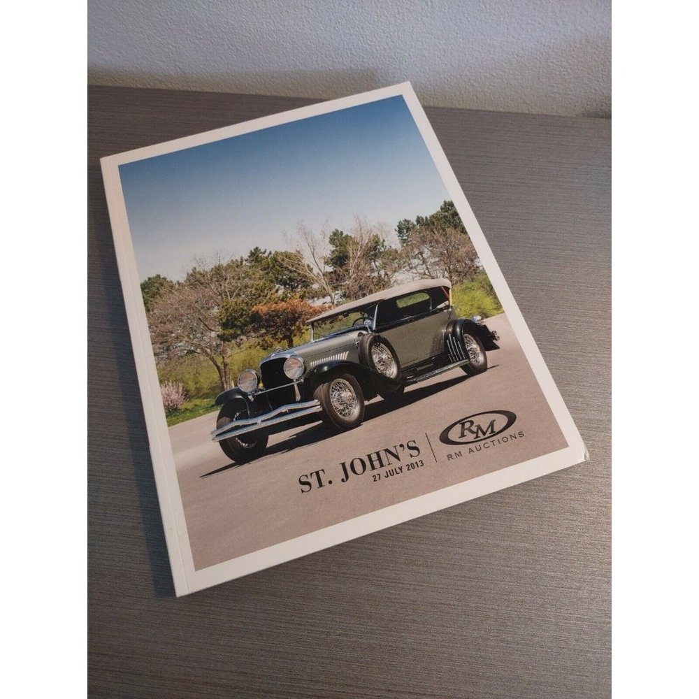RM Auctions CAR Catalog 27 July 2013 St. John's Automobile Vintage Book Magazine